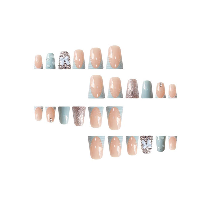 Decorative Nail Art Set with 3D Bows and Gems Kalsten