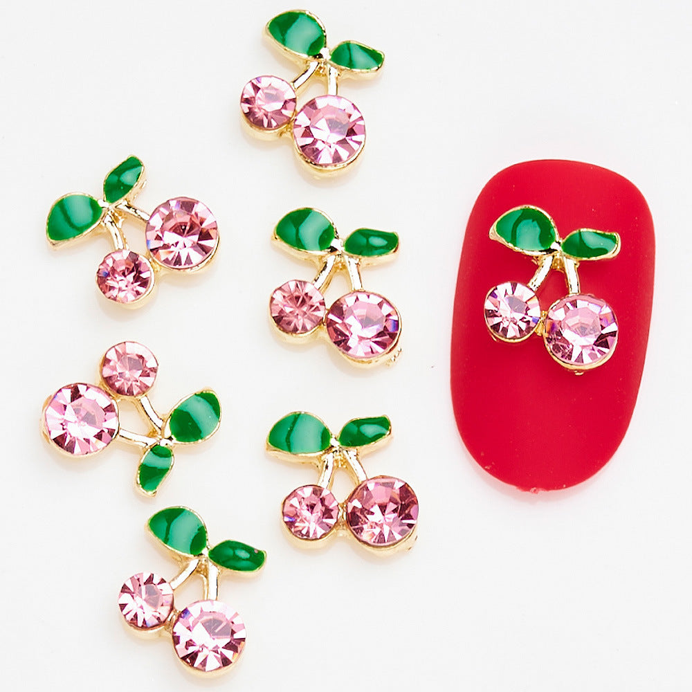 Decorative Cherry Nail Art Charms