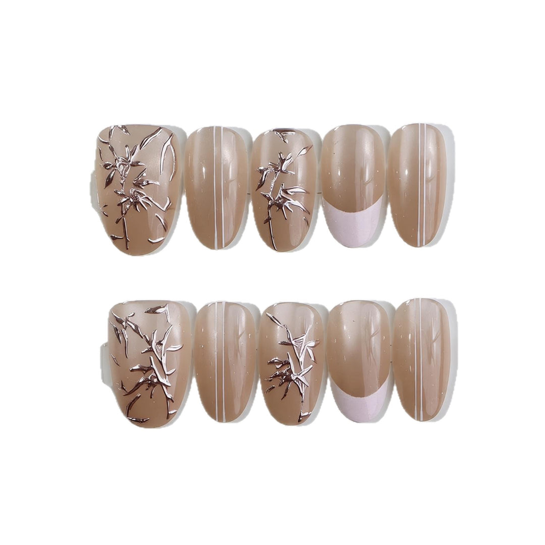 Elegant Nail Art Set with Artistic Designs Kalsten