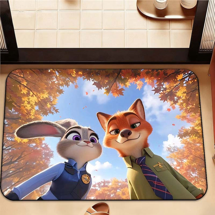 Cartoon-Themed Area Mat