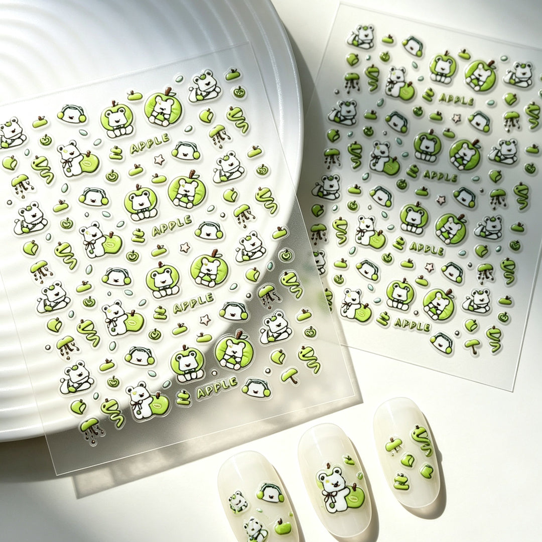 Playful Character Nail Art Stickers
