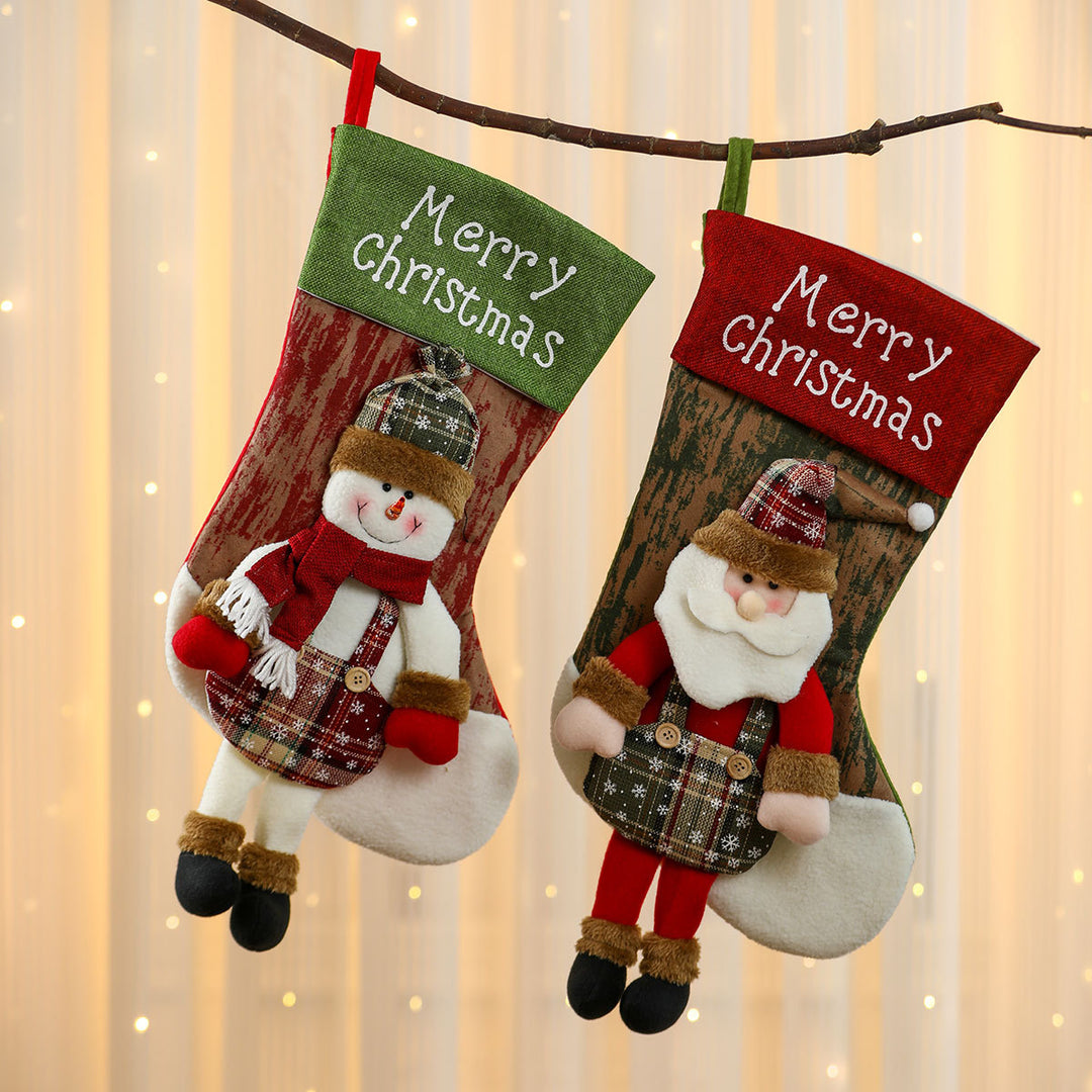 Plush Reindeer Christmas Stocking Kalsten