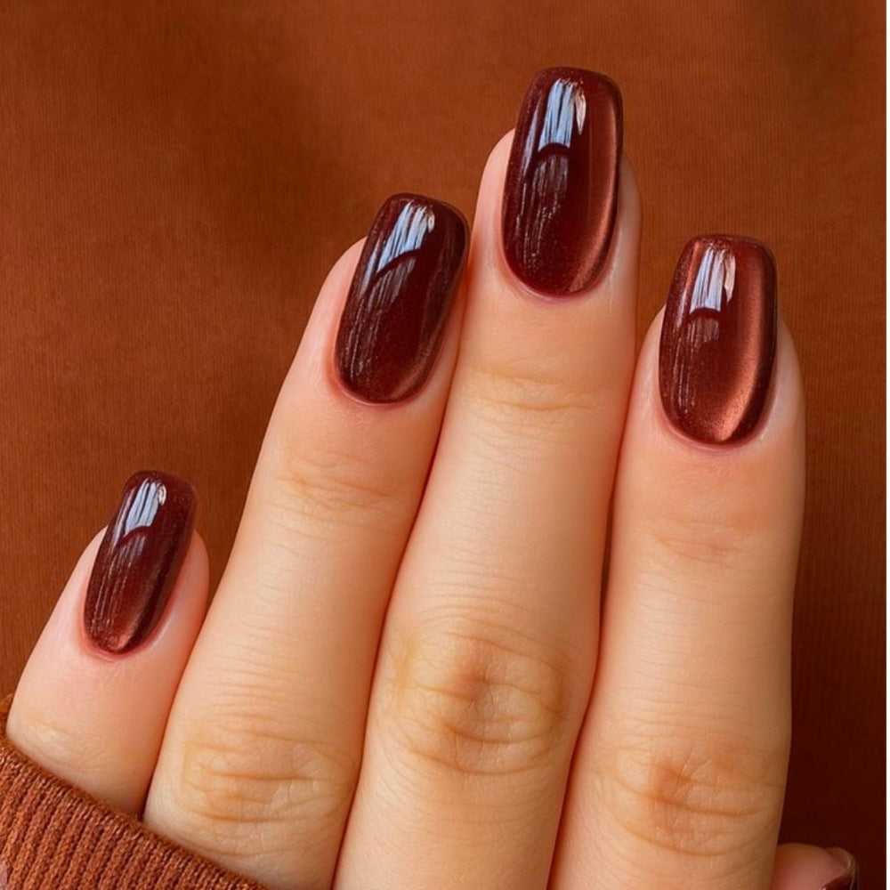 Glossy Short Nail Extensions
