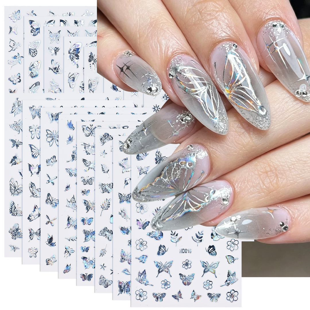 Artistic Butterfly Nail Art Decals