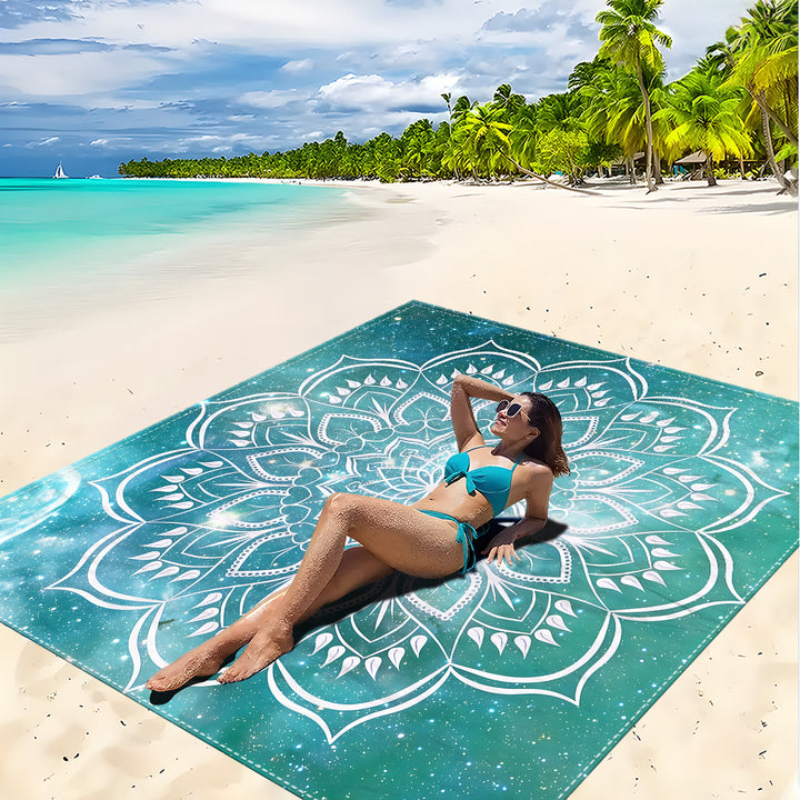 Mandala Design Beach Mat Kalsten
