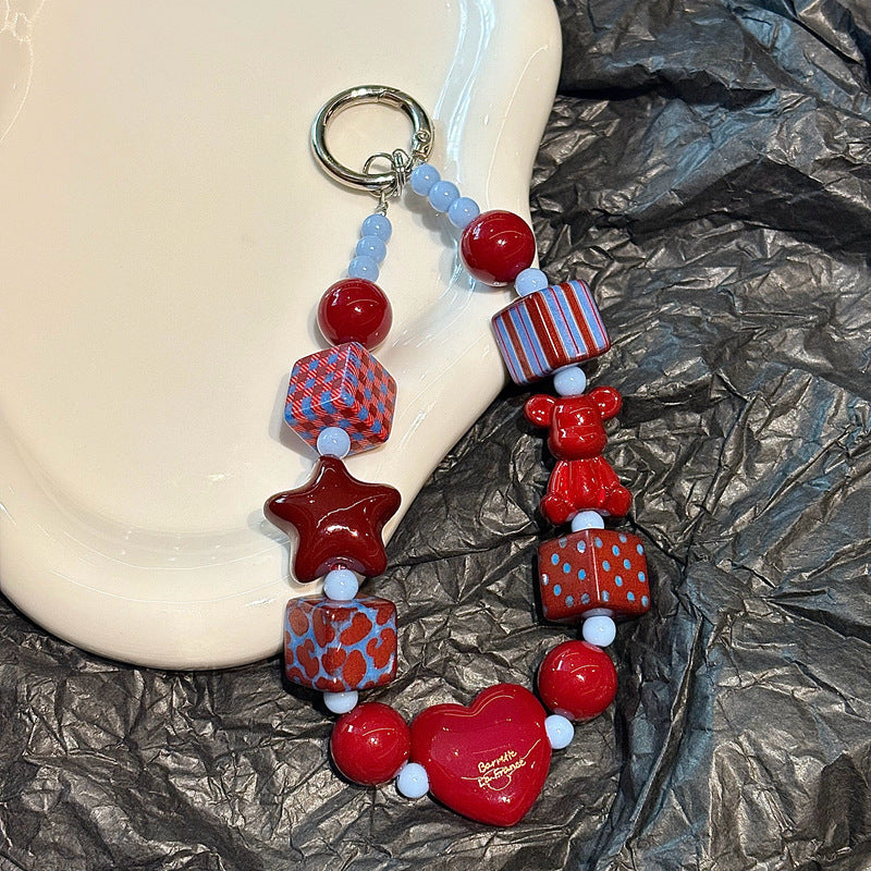 Colorful Beaded Keychain Holder Kalsten 1790134999