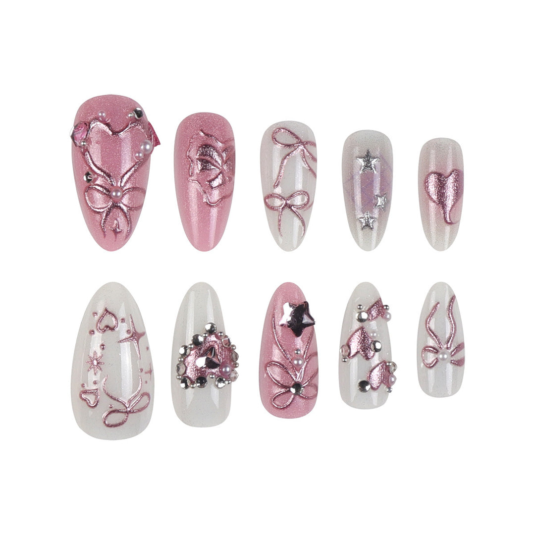 Decorative Long Stiletto Nail Art Kalsten