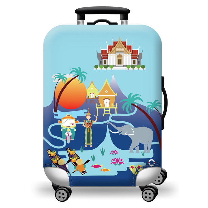 Hard Shell Luggage with Earth Design Kalsten