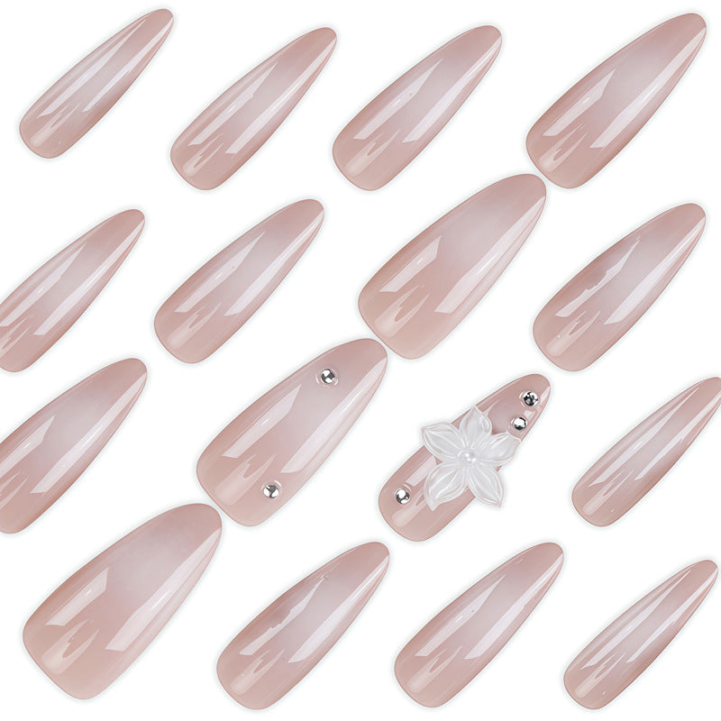 Premium Floral Embellished Stiletto Nail Set Kalsten