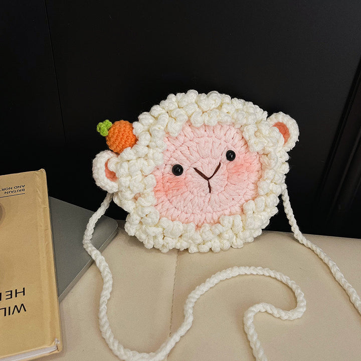 Cute Sheep-Themed Crochet Mini Bag