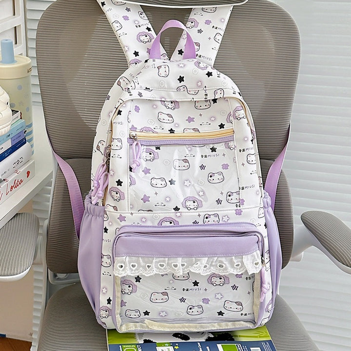 Cute Illustrated Character-Themed Backpack Kalsten