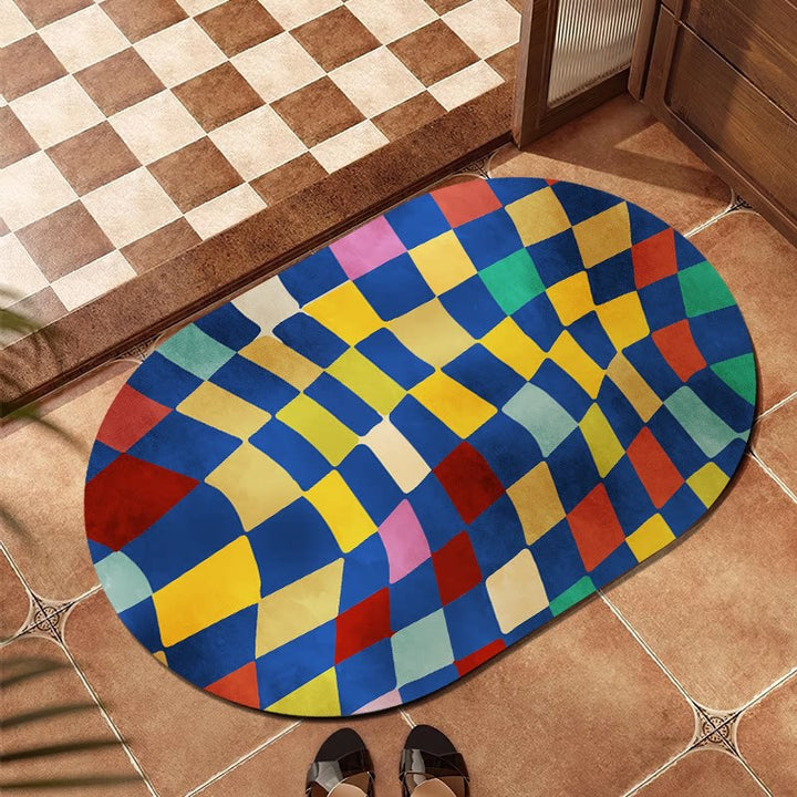 Abstract Patterned Bath Mat