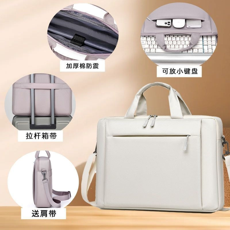 Laptop Bag With Practical Organizer And Removable Shoulder Strap Kalsten