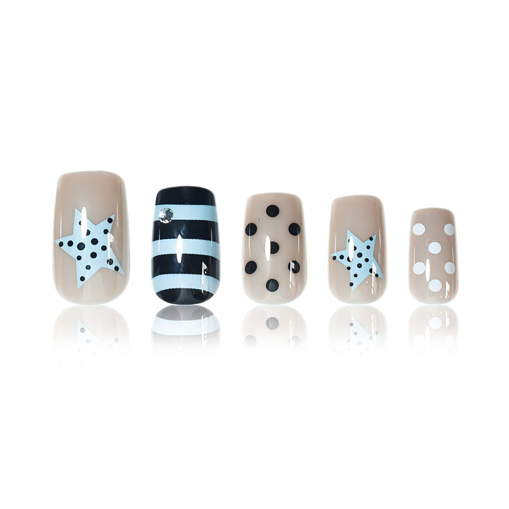 Artistic Press-On Nail Design Kalsten