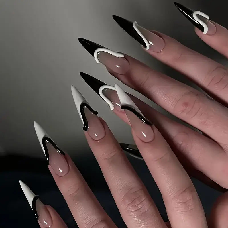 Elegant Stiletto Nail Enhancements Kalsten