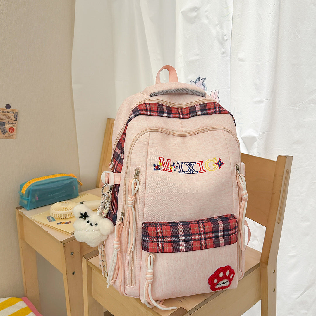 Casual Patterned School Backpack