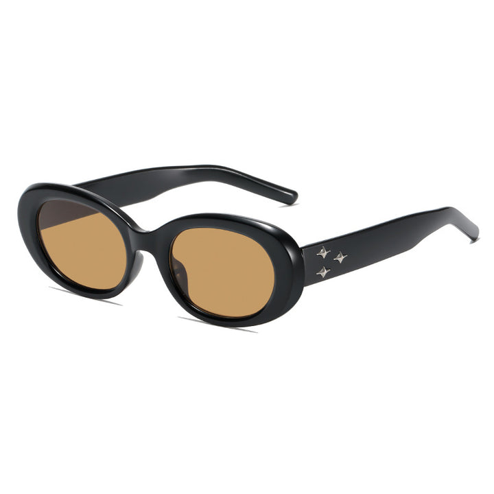 Retro Oval Frame Sunglasses Kalsten