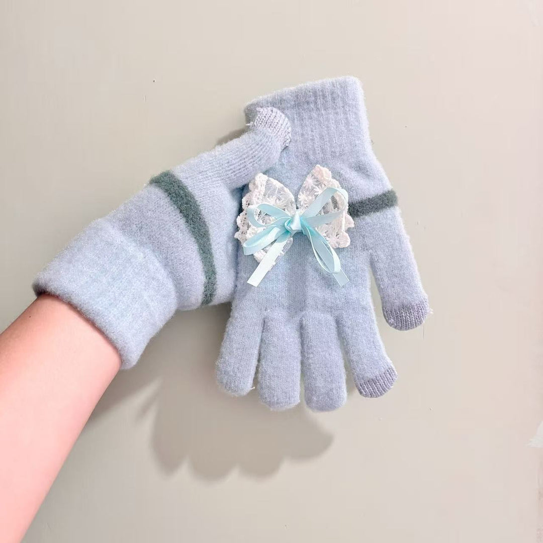 Butterfly Embellished Touchscreen Gloves Kalsten