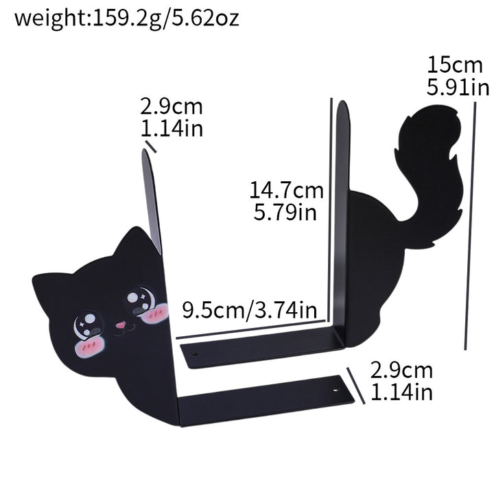 Cat Silhouette Decorative Bookends