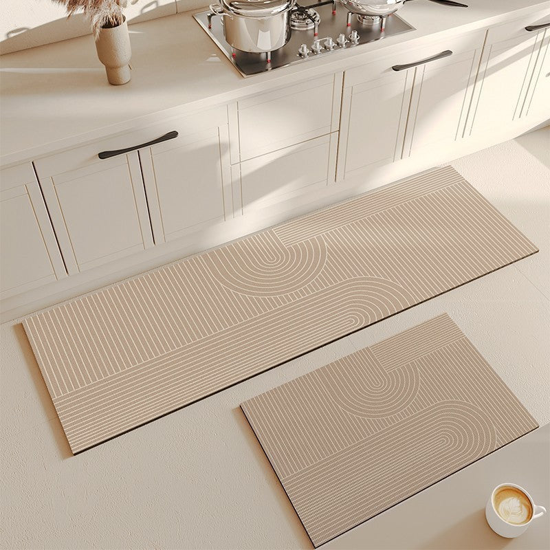 Abstract Geometric Kitchen Runner Mat