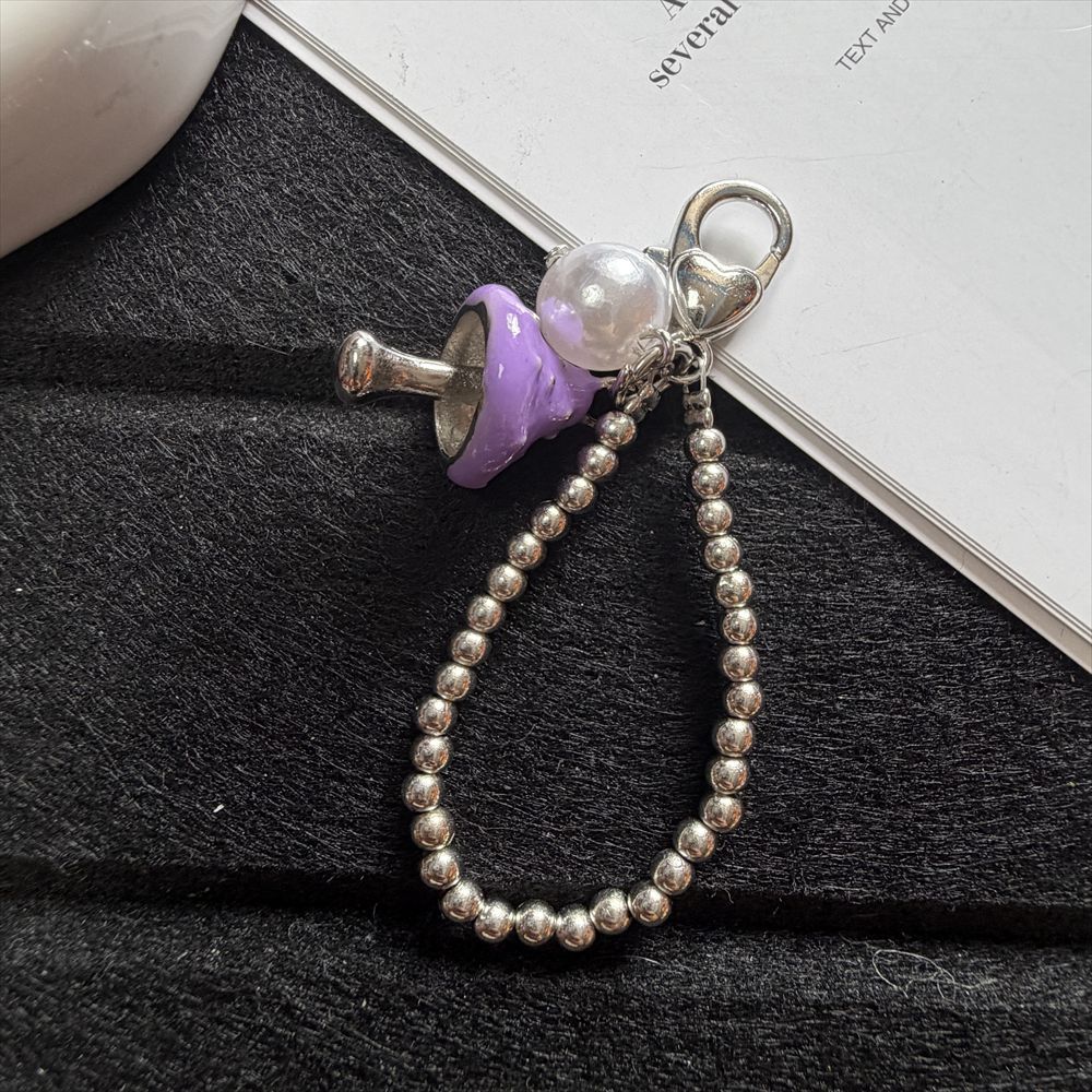 Decorative Mushroom Charm Keychain Kalsten