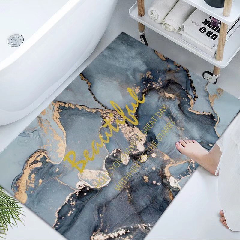 Luxurious Marble Design Bath Mat Kalsten