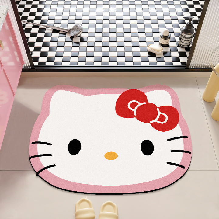 Hello Kitty Plush Bath Mat for Bathrooms