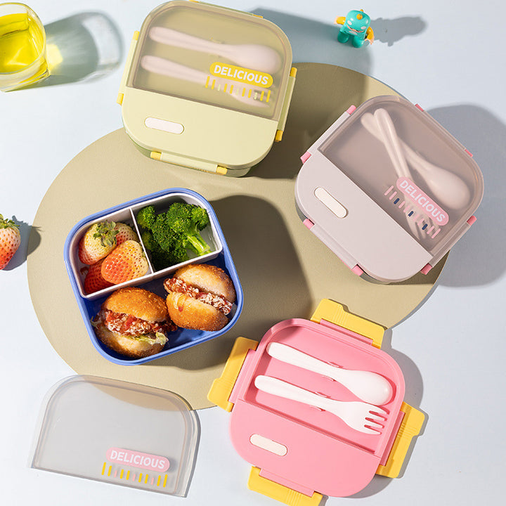 Versatile Leak-Proof Lunch Box with Utensils