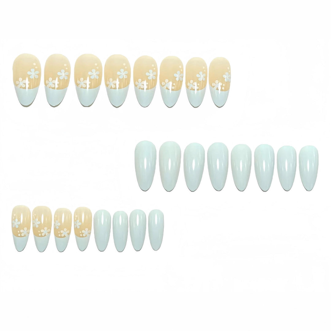 Artificial nails in elegant floral design Kalsten