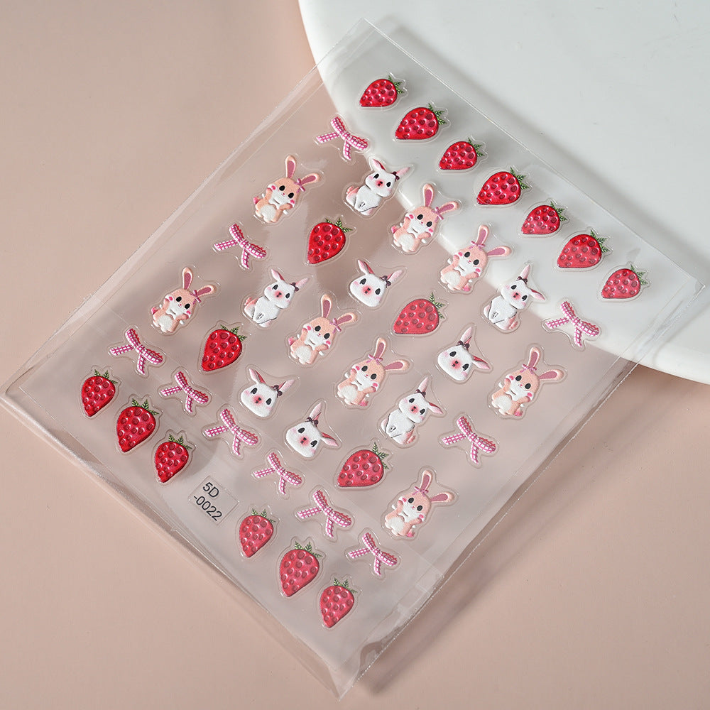 Cute Animal-Themed Nail Art Stickers