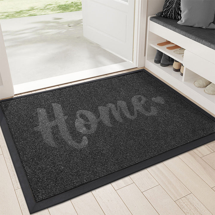 Textured Doormat with Inspirational Message Kalsten