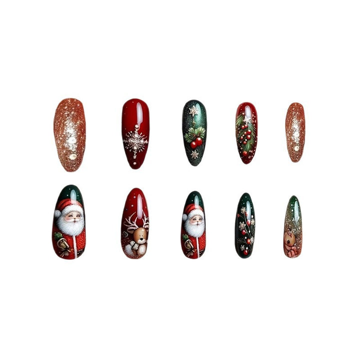 Holiday Themed Decorative Nail Art Kalsten
