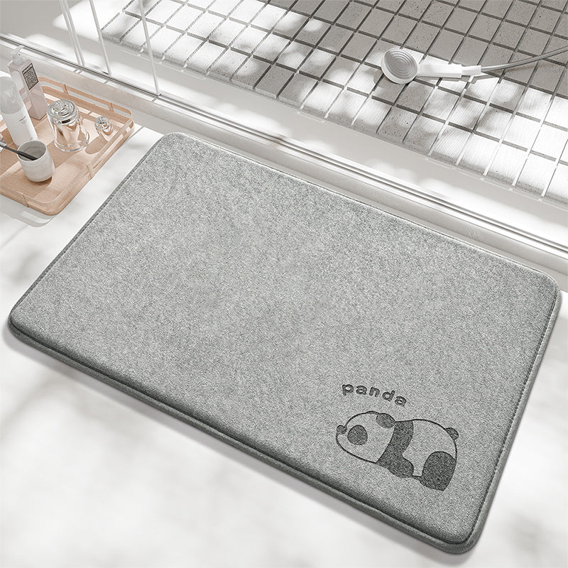Playful Bunny Design Bath Mat Kalsten