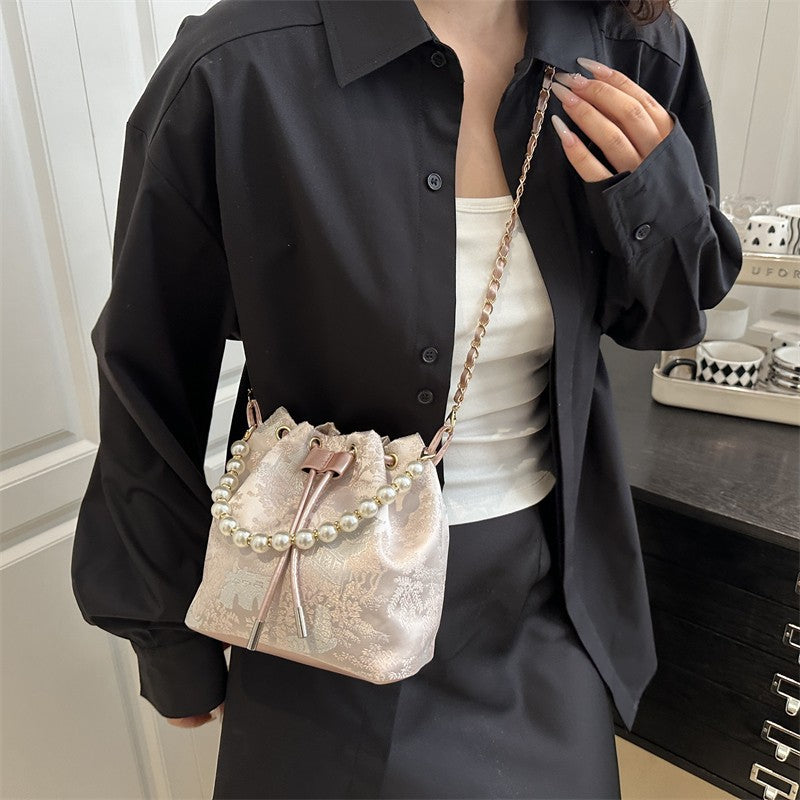Elegant Drawstring Handbag