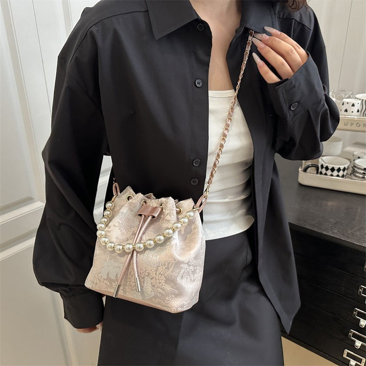 Elegant Drawstring Handbag