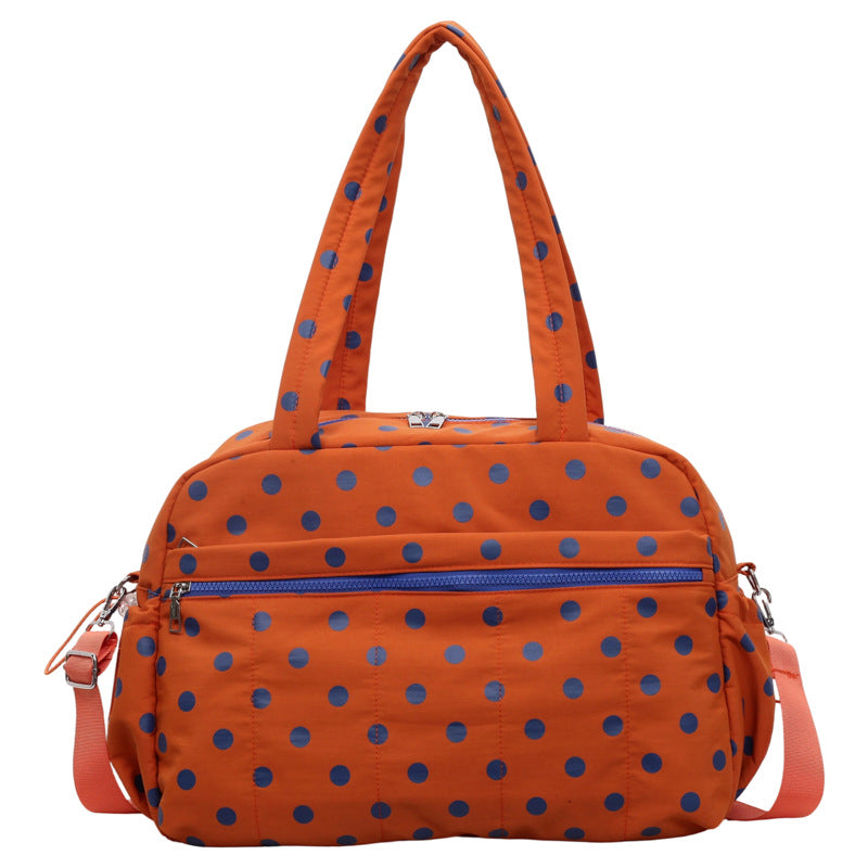 Versatile Polka Dot Travel Duffle Bag