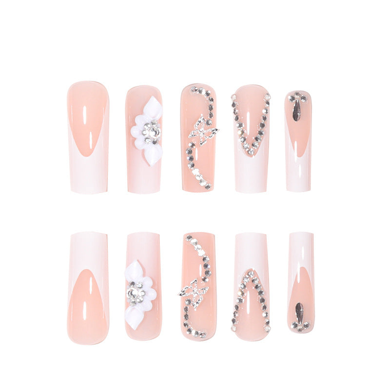 Elegant Decorative Press-On Nail Design Kalsten