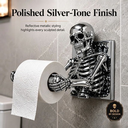 Skeleton-Themed Toilet Paper Holder Kalsten