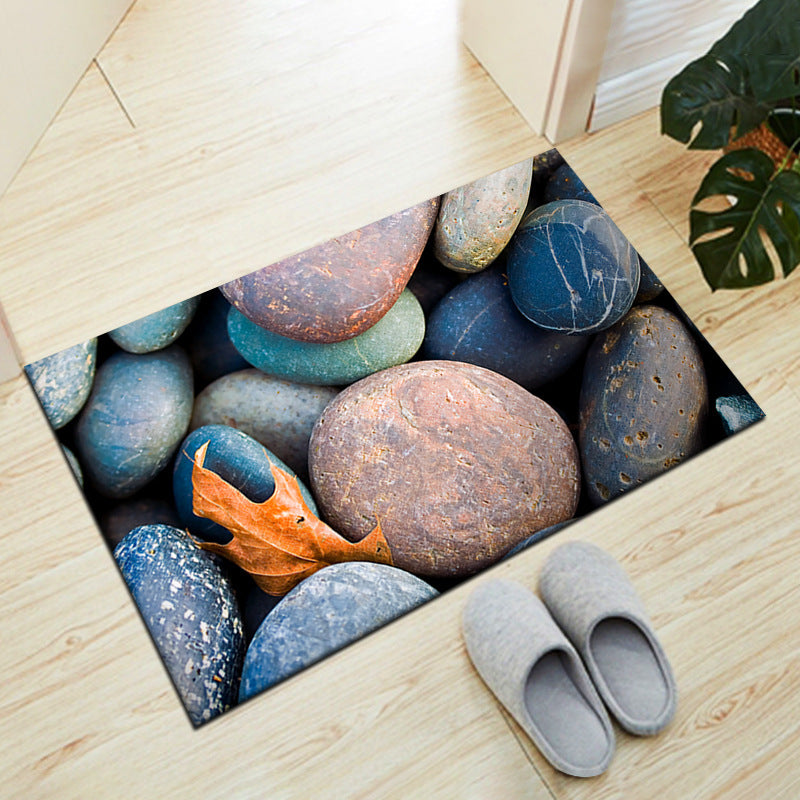Stone-Inspired Decorative Floor Mat Kalsten