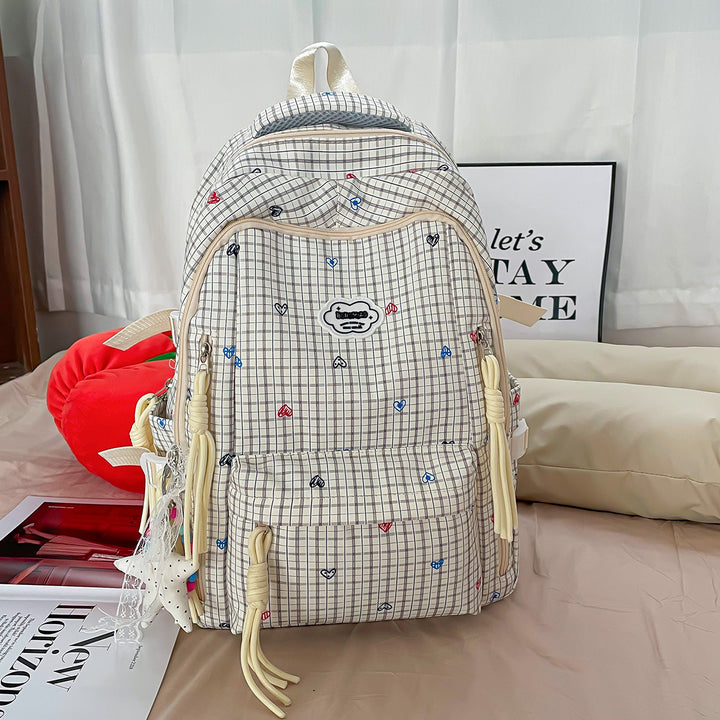 Cute Multi-Pocket Printed Backpack Kalsten