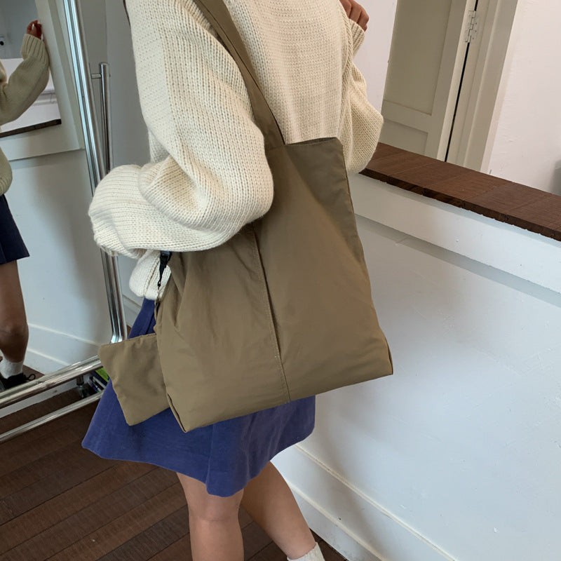 Multi-Pocket Casual Shoulder Bag