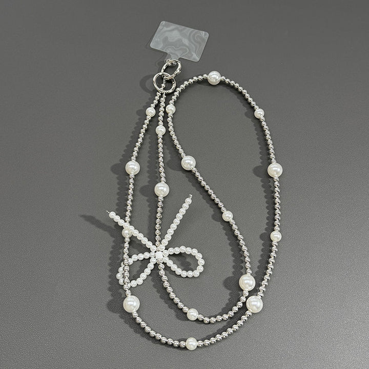 Elegant Pearl Beaded Lanyard Kalsten