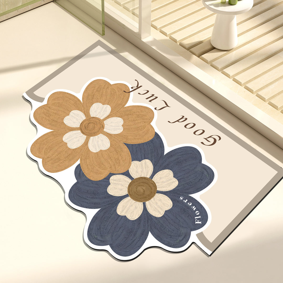 Artistic Floral Decorative Mat