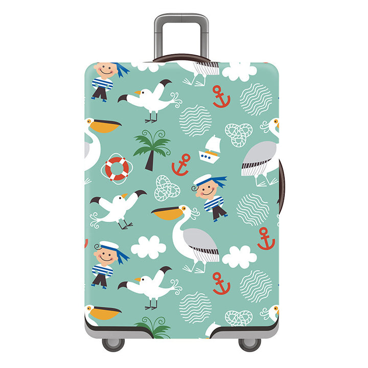 Women's Hard Shell Suitcase with Playful Flamingo Design Kalsten