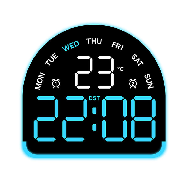 Digital alarm clock with temperature and day of the week display Kalsten