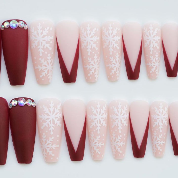 Decorative Holiday-Themed Press-On Nail Set