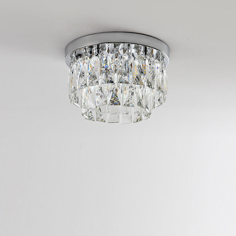 Elegant Crystal Flush Mount Light