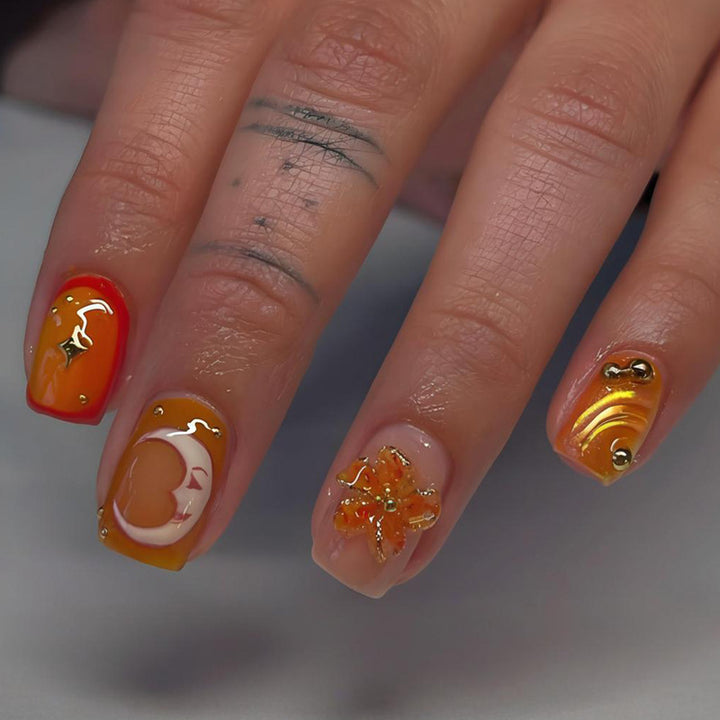 Nail art set with creative summer designs Kalsten