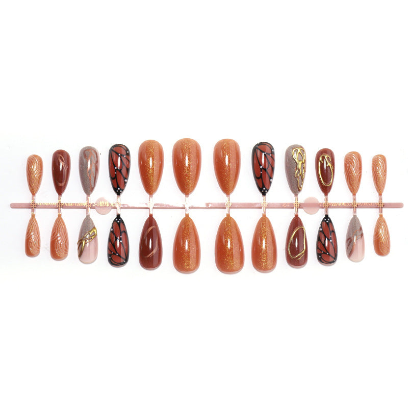 Elegant Artistic Press-On Nail Set kalsten