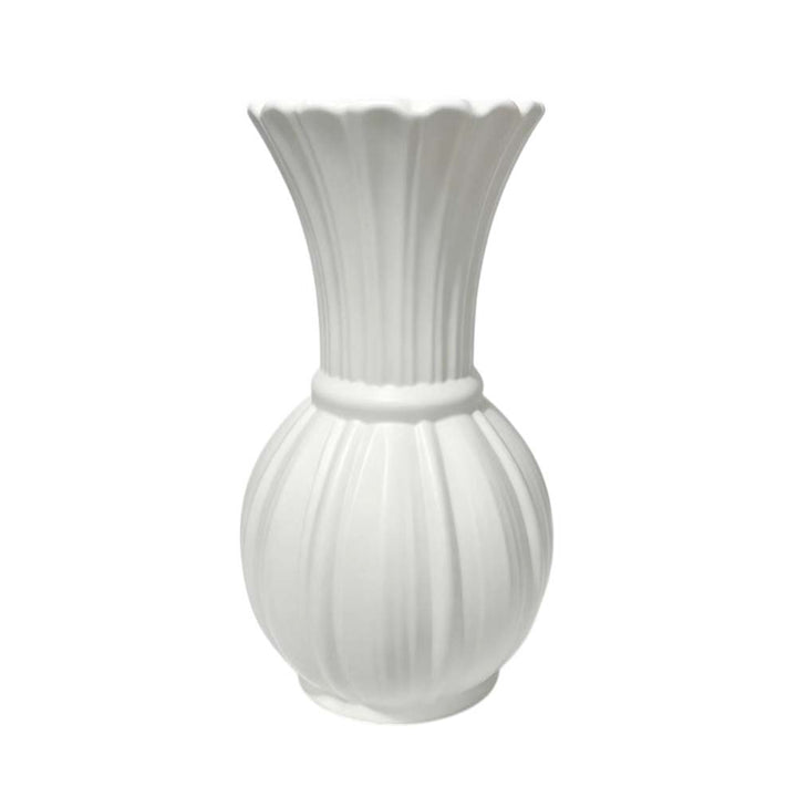 Elegant Ribbed Decorative Flower Vase Kalsten
